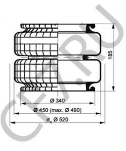 4.731.025.000 SETRA Кожух пневматической рессоры в городе Екатеринбург
