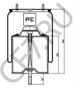 166 228 GIGANT Кожух пневматической рессоры в городе Екатеринбург