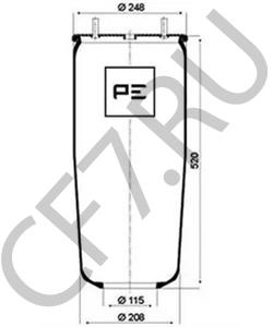 000246169 GIGANT Кожух пневматической рессоры в городе Екатеринбург