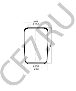 B 510040 IKARUS Кожух пневматической рессоры в городе Екатеринбург
