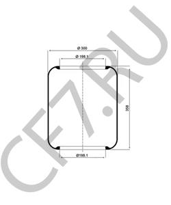 100 112 251 BUESSING Кожух пневматической рессоры в городе Екатеринбург