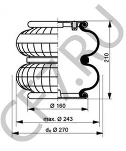 650 1706 KÖGEL Кожух пневматической рессоры в городе Екатеринбург