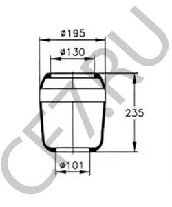 4100 6926 IVECO Кожух пневматической рессоры в городе Екатеринбург