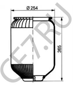 1.0210.0500 NEOPLAN Кожух пневматической рессоры в городе Екатеринбург