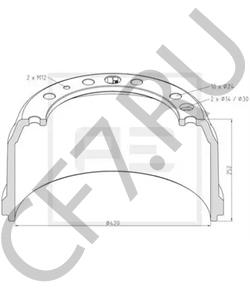 275824 LEYLAND-DAF Тормозной барабан в городе Екатеринбург