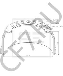595225 LEYLAND-DAF Тормозной барабан в городе Екатеринбург