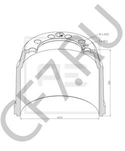 M006867 SMB Тормозной барабан в городе Екатеринбург
