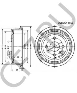 557201323 INNOCENTI Тормозной барабан в городе Екатеринбург