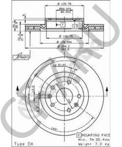 332FFA2133 MASERATI Тормозной диск в городе Екатеринбург
