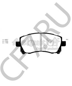 13.0460-5851.2 Ate Колодки тормозные дисковые передн, SUBARU: FORESTER 2.0/2.0 S Turbo 97-02, IMPREZA Наклонная задняя в городе Екатеринбург
