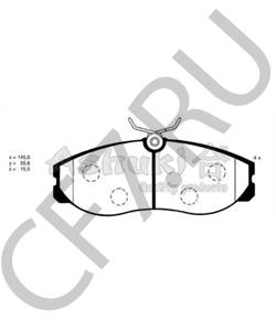 13.0460-5959.2 Ate Колодки тормозные передние к-т //FORD MAVERICK/NISSAN TERRANO// в городе Екатеринбург