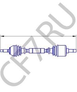 2108-2215010 ВолгаАвтоПром Привод ШРУС правый в сборе ВАЗ 2108 ВолгаАвтопром в городе Екатеринбург