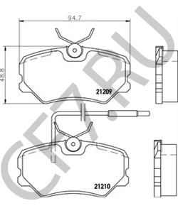 MDK0103 STEINBOCK Комплект тормозов, дисковый тормозной механизм в городе Екатеринбург