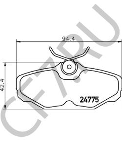 F3DZ2200A FORD AUSTRALIA Комплект тормозных колодок, дисковый тормоз в городе Екатеринбург