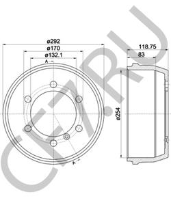 LBU9955 LDV Тормозной барабан в городе Екатеринбург