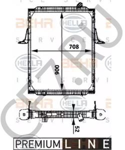 5010315737 Taspo Радиатор МАЗ дв.ЯМЗ-650 (Renault) 63788T-1301010 "ТАСПО" в городе Екатеринбург