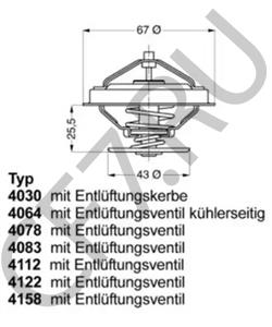 461.0943 SAURER Термостат, охлаждающая жидкость в городе Екатеринбург