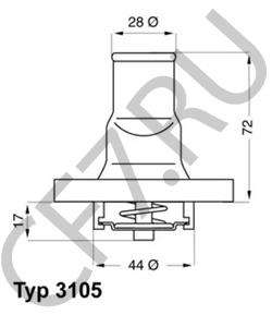 7545 9580 AUTOBIANCHI Термостат, охлаждающая жидкость в городе Екатеринбург