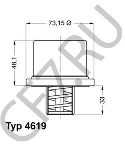 005 203 19 75 MTU Термостат, охлаждающая жидкость в городе Екатеринбург