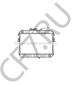 NC11151100 ASIA MOTORS Радиатор, охлаждение двигателя в городе Екатеринбург