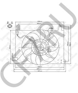 96536522 GM Вентилятор охлаждения дв-ля в сборе главный \ aveo в городе Екатеринбург