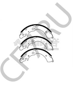 03.0137-0287.2 Ate Колодки тормозные барабанные HONDA - ACCORD IV (CB) - 2.0 16V (CB3) HONDA - CR-V I (RD) - 2.0 16V (R в городе Екатеринбург