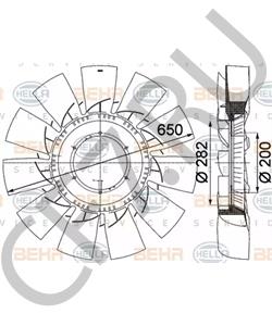 50 10 619 627 Renault Крыльчатка вентилятора, охлаждение двигателя в городе Екатеринбург