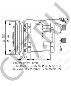 4437338 LAMBORGHINI Компрессор, кондиционер в городе Екатеринбург