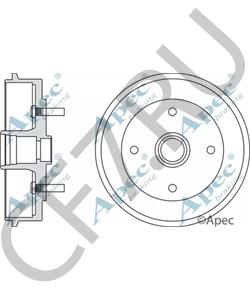 GBD103 AUSTIN Тормозной барабан в городе Екатеринбург