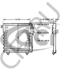 4462397 PLYMOUTH Конденсатор, кондиционер в городе Екатеринбург