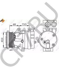 1135432 BUICK (SGM) Компрессор, кондиционер в городе Екатеринбург