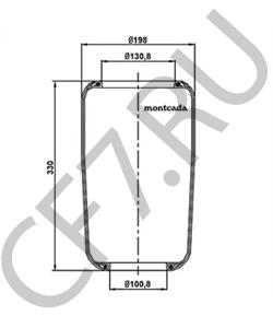 126932111 HANOMAG HENSCHEL Кожух пневматической рессоры в городе Екатеринбург