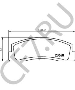 2121-3501090 РОССИЯ Колодка тормозная ВАЗ-2123 передняя (к-т, 4шт.) "Начало" в городе Екатеринбург