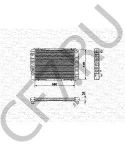 124 500 60 03 MERCEDES-BENZ Радиатор, охлаждение двигателя в городе Екатеринбург