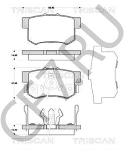 ADH24247 BLUEBIRD Комплект тормозных колодок, дисковый тормоз в городе Екатеринбург