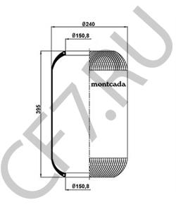 3661 Airtech AIRTECH № (661N) чулок MAN,Schmitz,Setra,Neoplan,DAF,MAZ в городе Екатеринбург