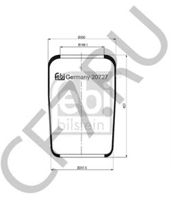 00196043 SAE-SMB Кожух пневматической рессоры в городе Екатеринбург