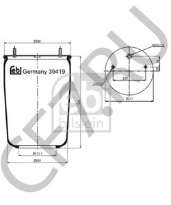 00246149 GIGANT Кожух пневматической рессоры в городе Екатеринбург