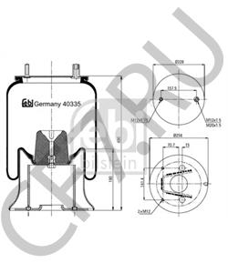 1520356 TRAILOR Кожух пневматической рессоры в городе Екатеринбург