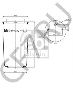 0246192 GIGANT Кожух пневматической рессоры в городе Екатеринбург