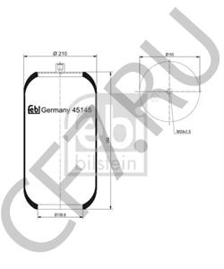 629 327 00 01 SETRA Кожух пневматической рессоры в городе Екатеринбург