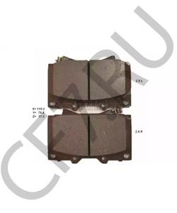 2352402 TEXTAR Колодки тормозные дисковые | перед | в городе Екатеринбург