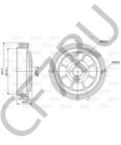 4340305 FSO Тормозной барабан в городе Екатеринбург