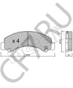 8982169210 CHINA Колодка тормозная ISUZU передняя (к-т 4шт.) в городе Екатеринбург