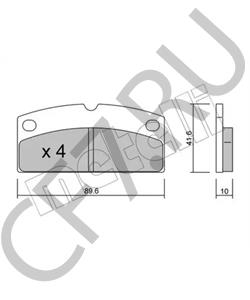 1002126 AIXAM Комплект тормозных колодок, дисковый тормоз в городе Екатеринбург