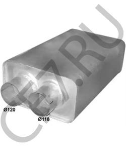 P0120432268 SOLARIS Глушитель выхлопных газов конечный в городе Екатеринбург