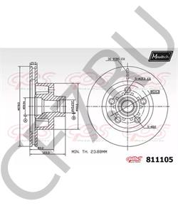 3880685 BRISTOL Тормозной диск в городе Екатеринбург