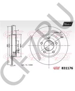 18017505 BRISTOL Тормозной диск в городе Екатеринбург