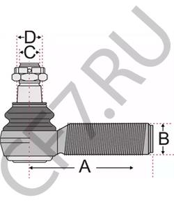 21230138 OPTARE Наконечник поперечной рулевой тяги в городе Екатеринбург