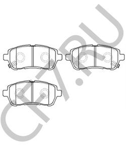 DG803328Z MAZDA (CHANGAN) Комплект тормозных колодок, дисковый тормоз в городе Екатеринбург